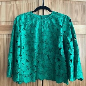 Tuckernuck x Atlantic-Pacific Mia Blouse Medium Kelly Green